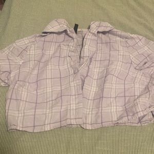 Forever 21 cropped flannel